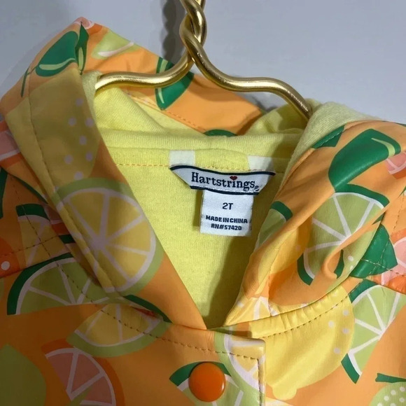 Hartstrings Citrus Raincoat Size 2T - Picture 4 of 5